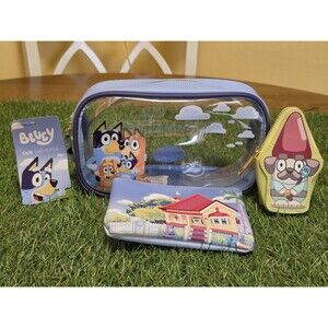 Bluey Heeler Family Cosmetic Bag 3 Piece Set New With Tags